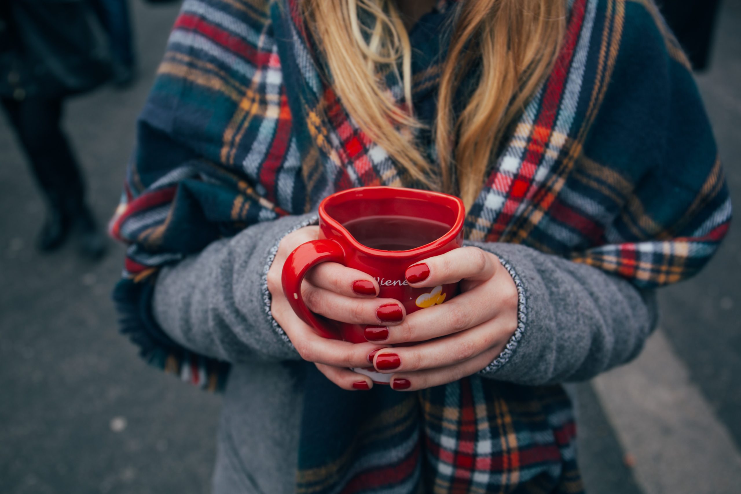 Ongles Rouge Hiver